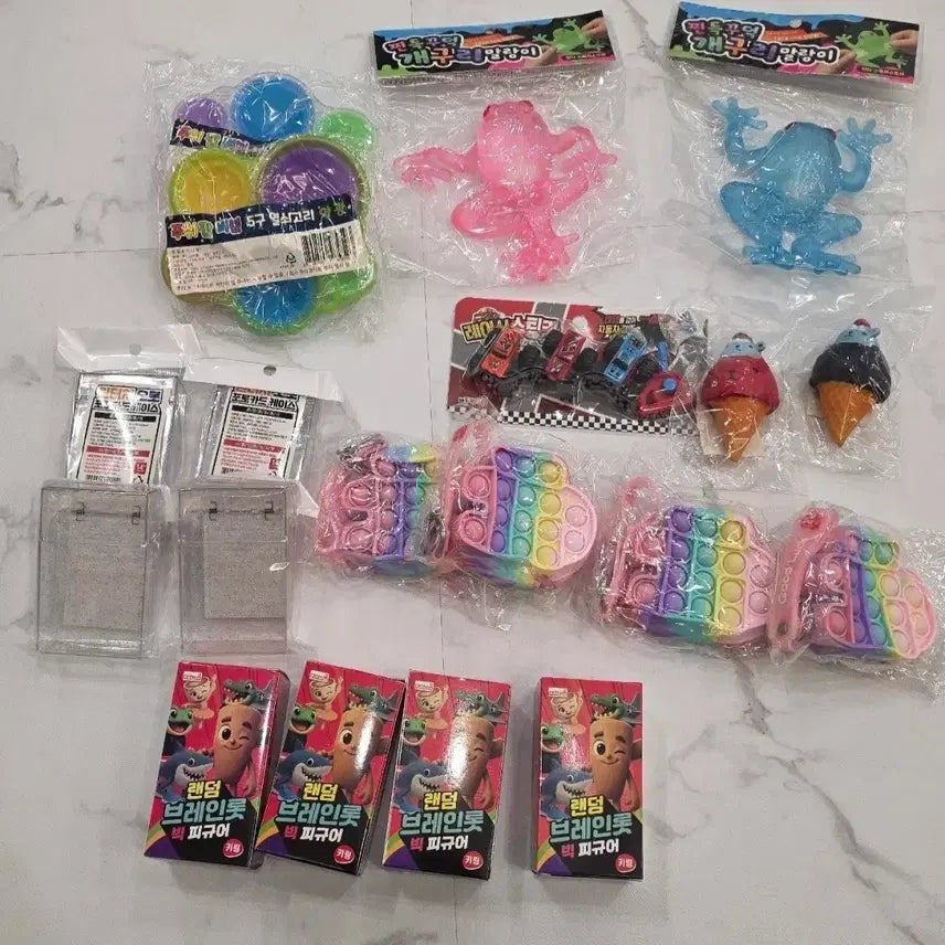 [BUNJANG] Assorted Slime and Squishy Toys Bundle (19 pcs) / 슬랑이 말랑이 장난감 19개 일괄 새상품