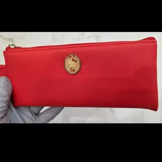 [BUNJANG] Vintage Hello Kitty Red Pencil Case / 고전문구 헬로키티 레드필통