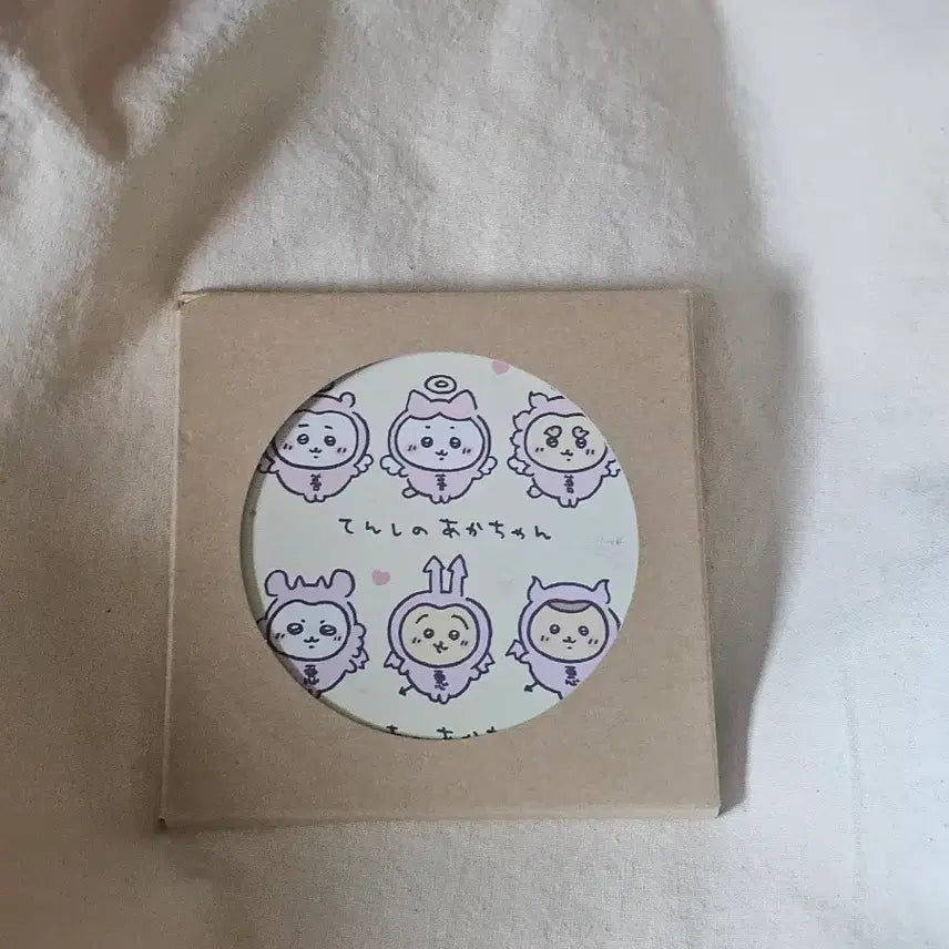 [BUNJANG] Chiikawa Angel &amp; Devil Diatomaceous Earth Coaster / 치이카와 천사 악마 규조토 코스터
