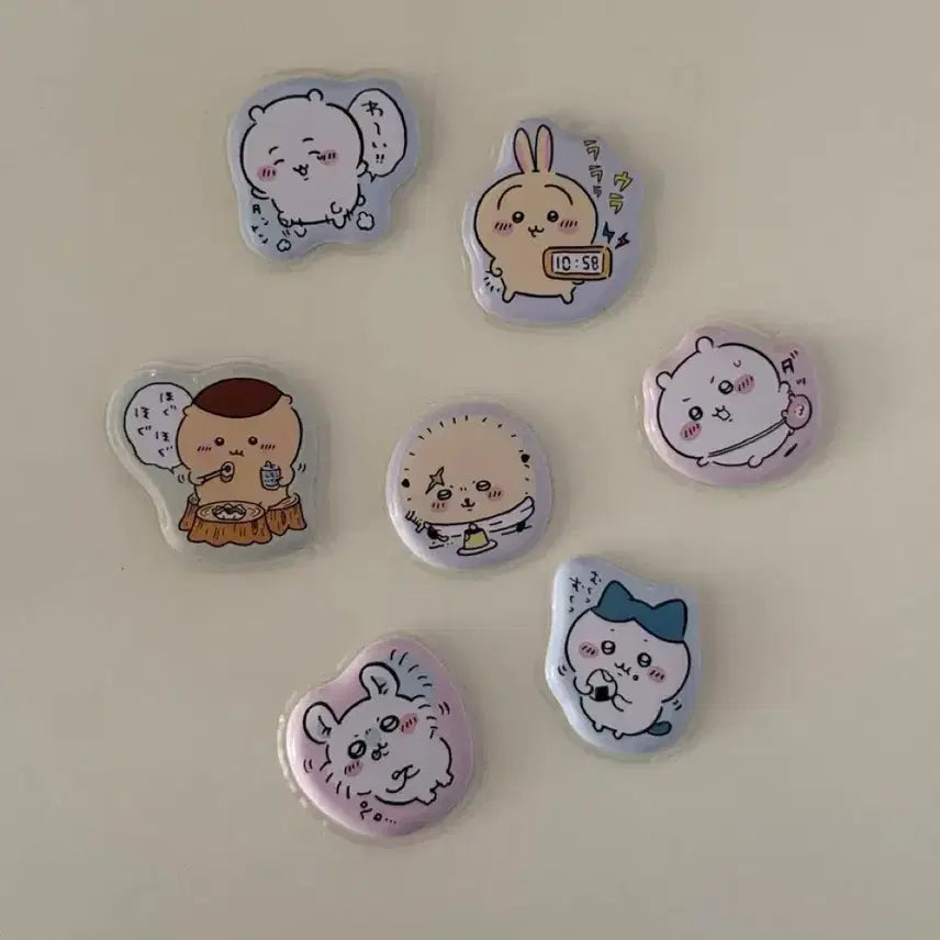 [BUNJANG] Chiikawa Fluffy Mini Sticker Set / 치이카와 폭신폭신 미니 스티커