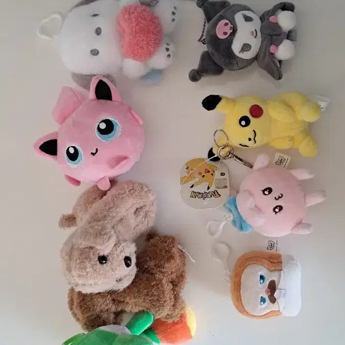 [BUNJANG] Character Plush Keychain Set / 캐릭터 인형 키링 세트