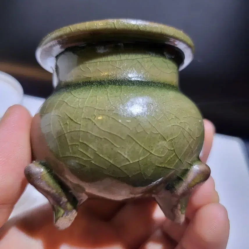 [BUNJANG] Green Glazed Brush Holder / 녹유 필세