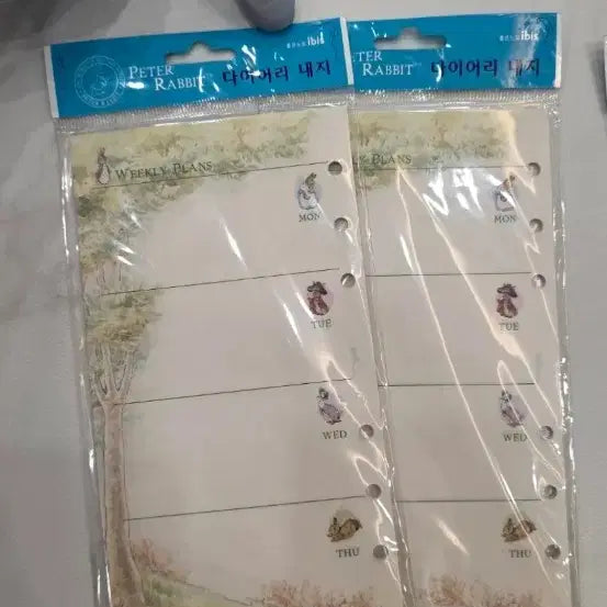 [BUNJANG] Peter Rabbit 6-Ring Binder Inserts / 고전문구 피터래빗 6공 다이어리 속지