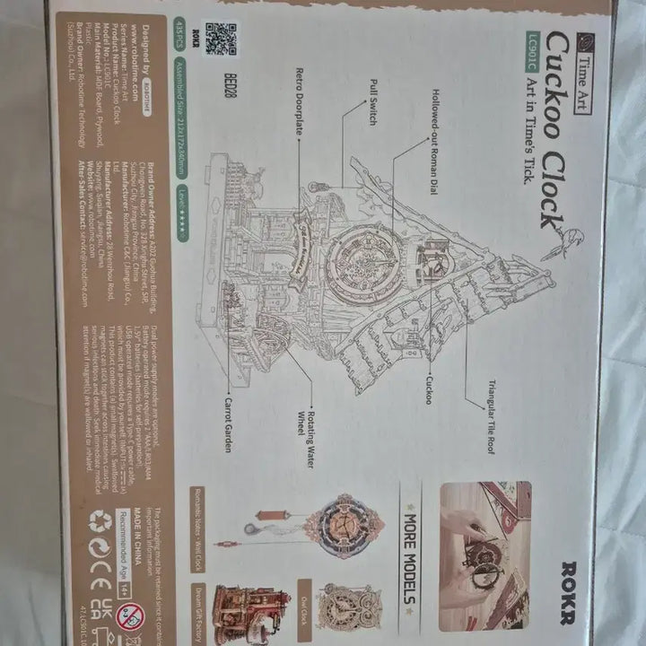 [BUNJANG] ROKR Robotime Cuckoo Clock DIY LC901C Assembly Kit / ROKR 로보타임 뻐꾸기시계 DIY LC901C 조립 키트