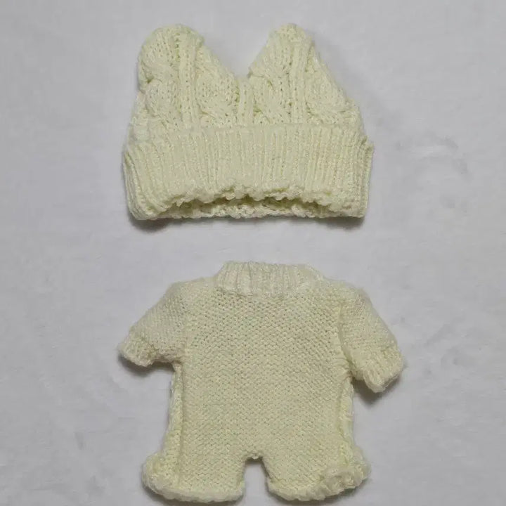 [BUNJANG] 20cm Doll Knit Romper (Luna Style) / 20cm 솜인형옷 니트 롬퍼 분내룩