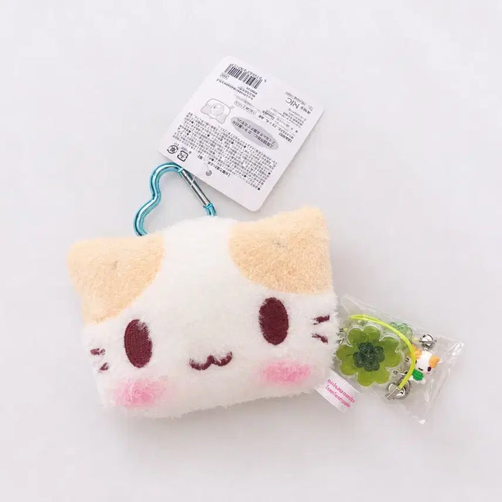 [BUNJANG] Marshmallow Clover Strap Mascot Mirror Keyring / 마슈마로 클로버 스트랩, 마스코트 거울 키링