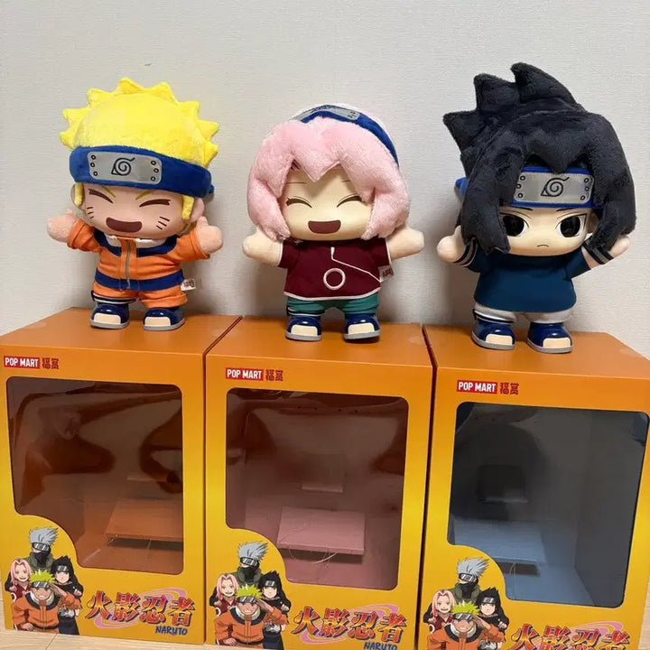 [BUNJANG] Pop Mart Naruto Sasuke Sakura 3-Figure Set / [개봉 택포 9] 팝마트 쿠지 피규어 인형 나루토 사스케 사쿠라 3종 세트