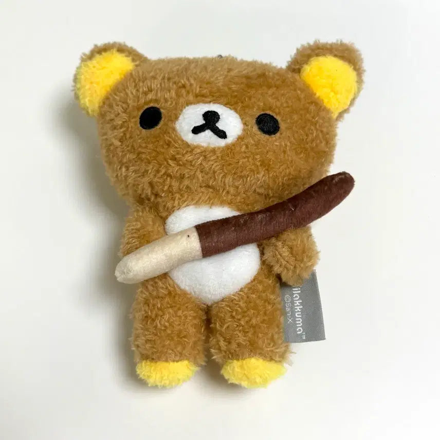 [BUNJANG] Rilakkuma CU Pepero Doll Keyring / 리락쿠마 cu 빼빼로 인형 키링