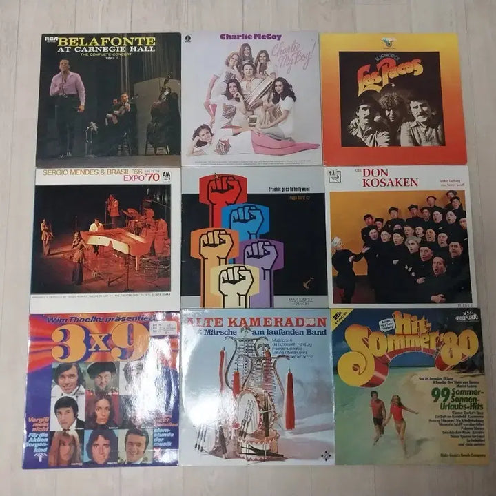 [BUNJANG] Various Artists Import LP 9 Title 10 Record Set / 민트급 여러장르 수입 엘피 9타이틀 10장세트