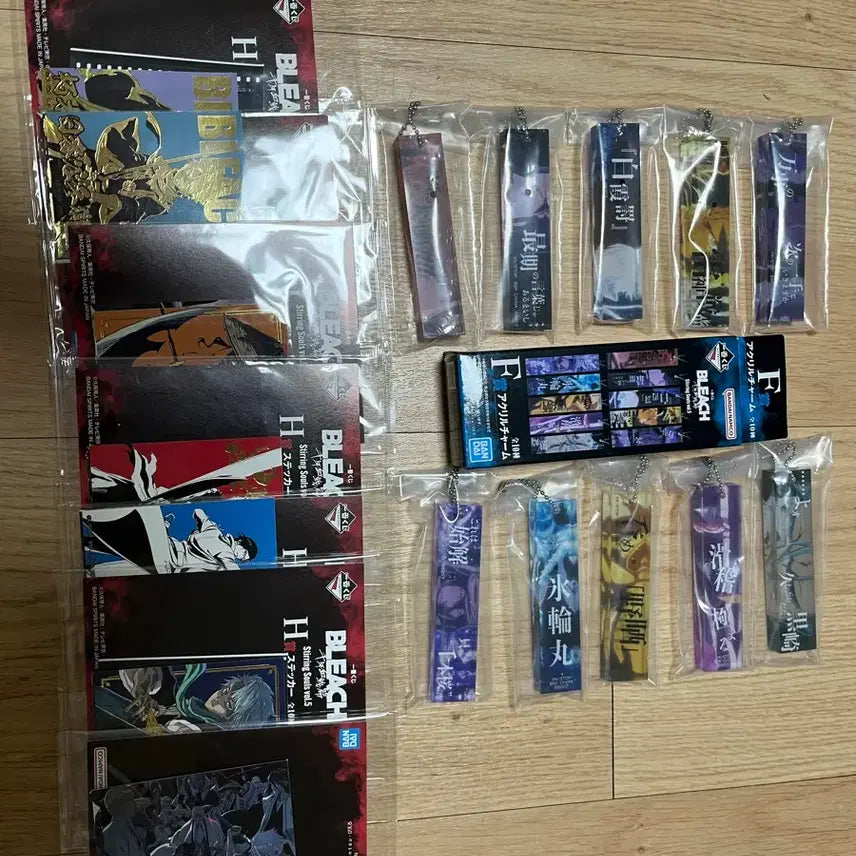 [BUNJANG] Bleach F Prize Acrylic Strap &amp; H Prize Sticker Bundle Set / 블리치 F상 10종 일괄
