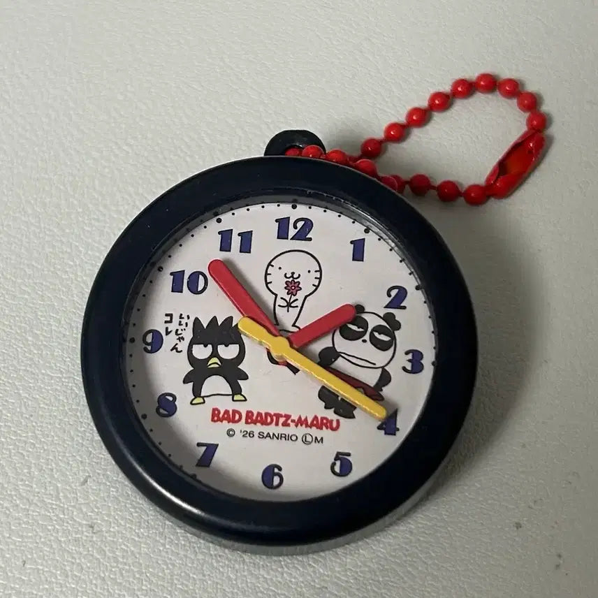 [BUNJANG] Badtz-Maru Clock Keyring / 바츠마루 시계 키링