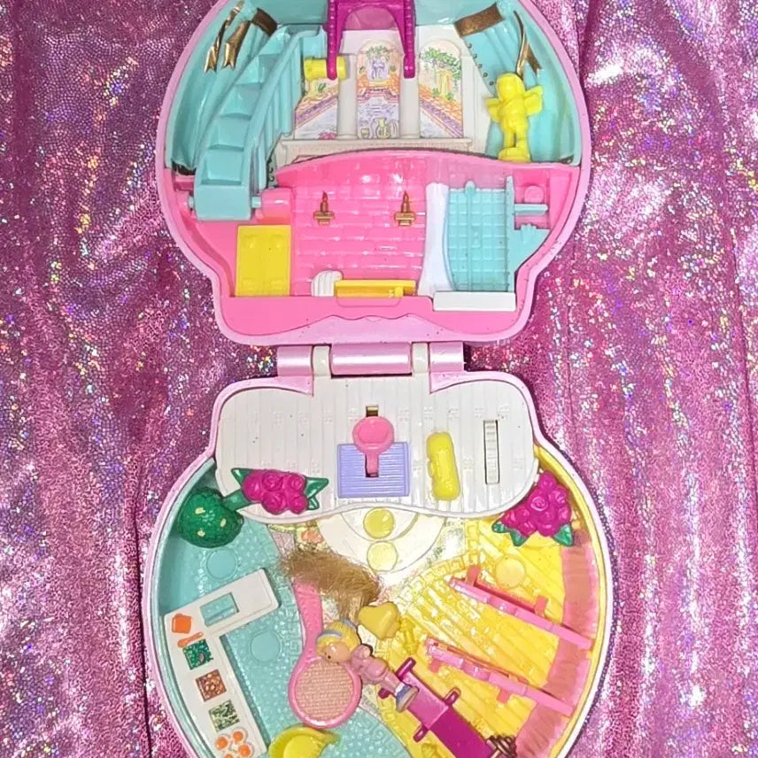 [BUNJANG] Polly Pocket Pink Salon Playset / 폴리포켓 핑크 살롱