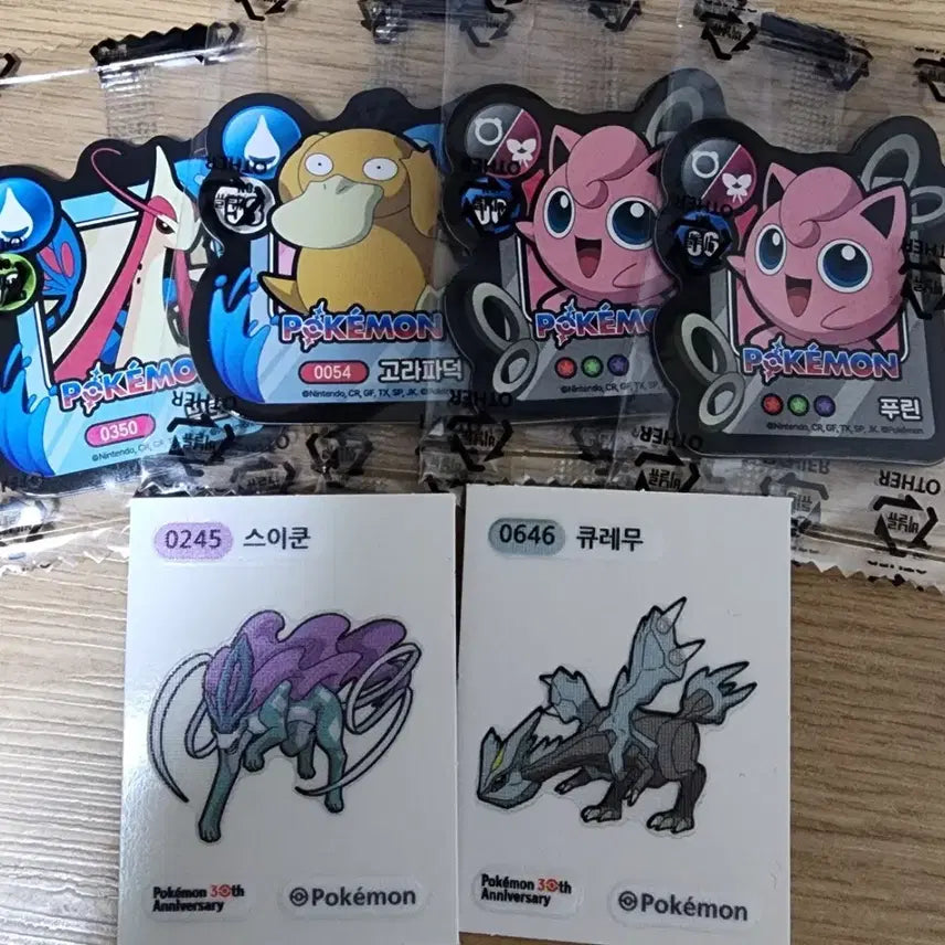 [BUNJANG] Pokemon Stickers and Magnets Bundle Set / 포켓몬 띠부씰, 마그넷 일괄