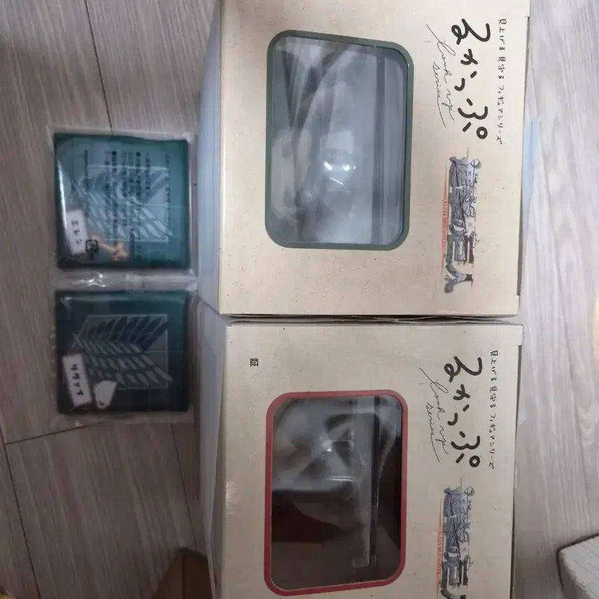 [BUNJANG] Attack on Titan Look Up Levi Eren Special Edition Figure Set / 진격의거인 룩업 리바이 에렌 특전 포함