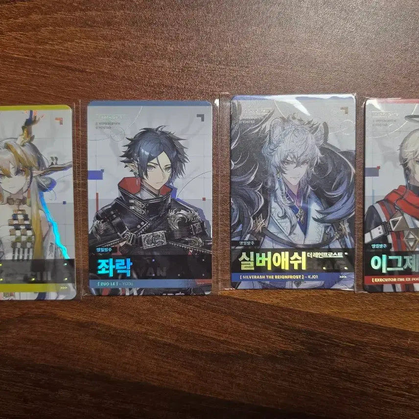 [BUNJANG] Arknights Operator Photocard Set (4 Types) / 명일방주 오퍼레이터 포토카드 4종 세트