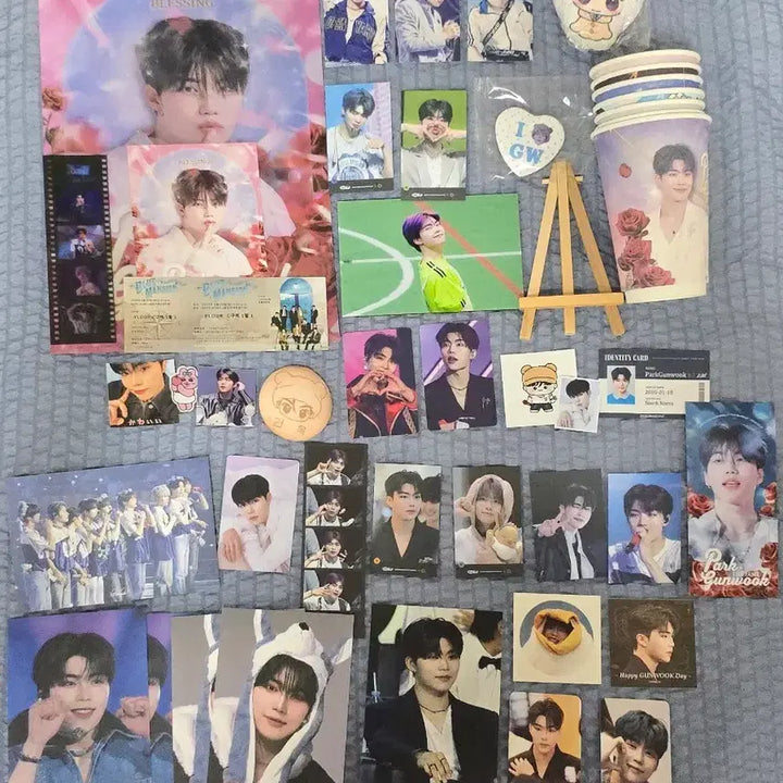 [BUNJANG] ZB1 Park Gunwook Birthday Cafe Goods Bundle Set / 제베원 박건욱 생카 굿즈