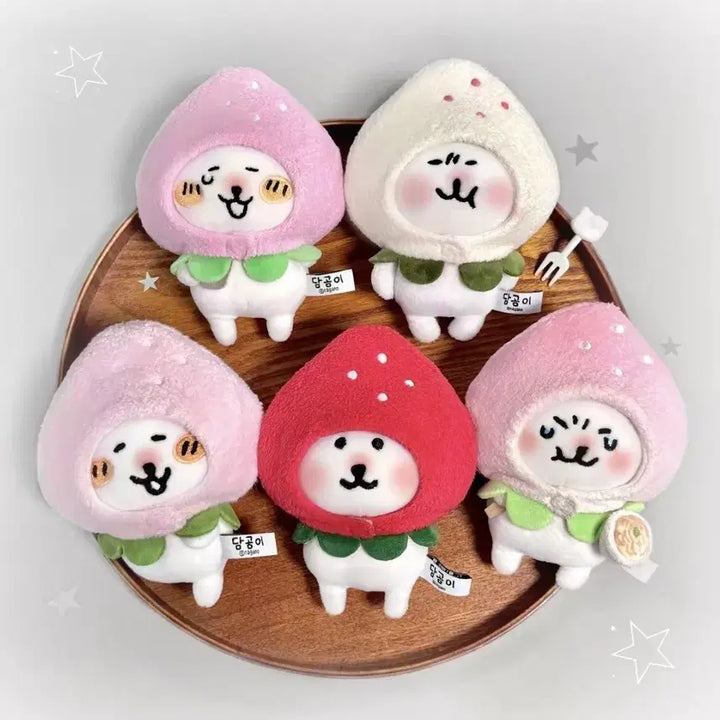 [BUNJANG] 10cm Doll Strawberry Hat / 10cm 인형 인형옷 모자 과일 딸기 모자 양도 판매