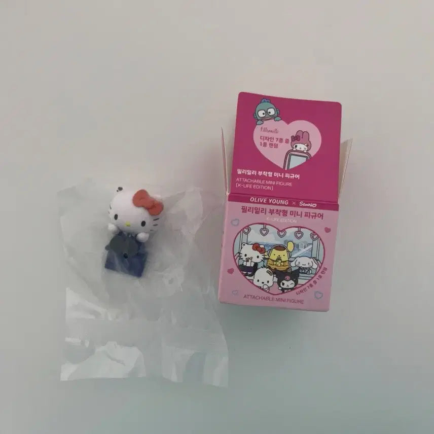 [BUNJANG] Sanrio Hello Kitty Sticker Mini Figure / 산리오 부착형 헬로키티 키티 히퍼 미니 피규어 올리브영 필리밀리