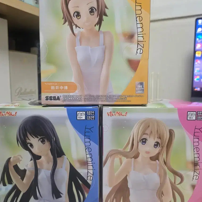 [BUNJANG] K-ON! 3-Type Figure Set (Sealed) / 미개봉) 케이온 3종 피규어 세트
