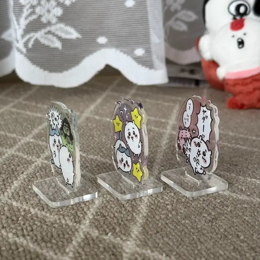 [BUNJANG] Chiikawa Acrylic Stand Set of 3 / 치이카와 아크릴 스탠드 3종 세트(단품노노)