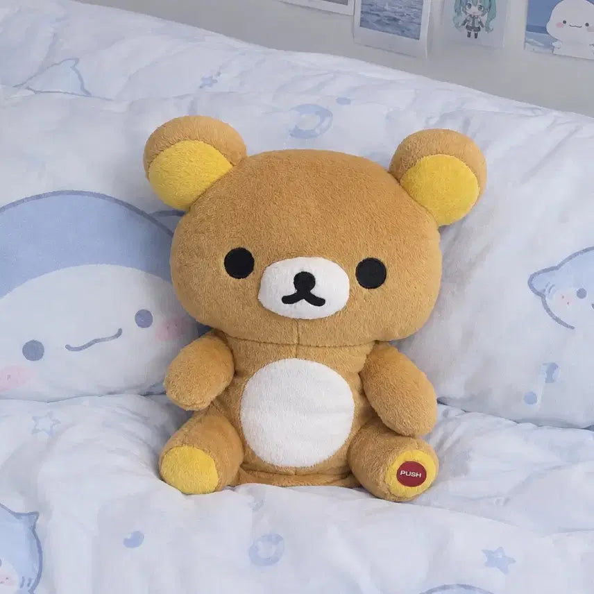 [BUNJANG] Rilakkuma Bobblehead Plush / 고전 고개 까딱까딱 움직이는 리락쿠마 인형