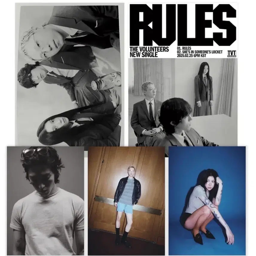 [BUNJANG] The Volunteers Concert Special Edition Rules Poster Bundle Set / 더발룬티어스 콘서트 특전, rules 포스터 일괄 판매