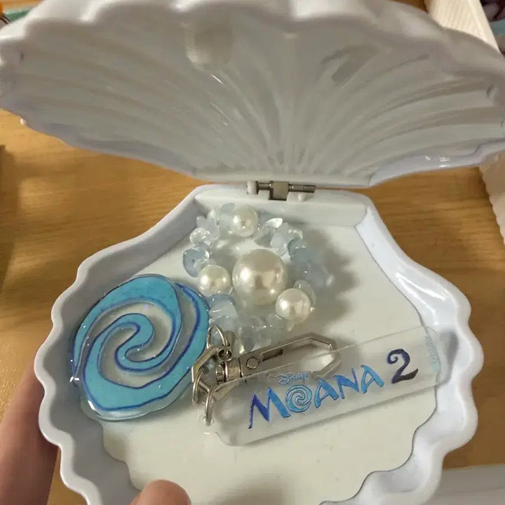 [BUNJANG] Moana 2 Seashell Jewelry Box Keychain / 모아나 2 조개 보석함 키링