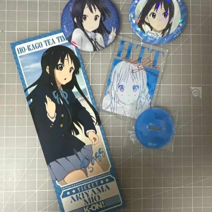 [BUNJANG] K-On! Mio Akiyama Merchandise Bundle Set / 케이온 아키야마 미오 굿즈