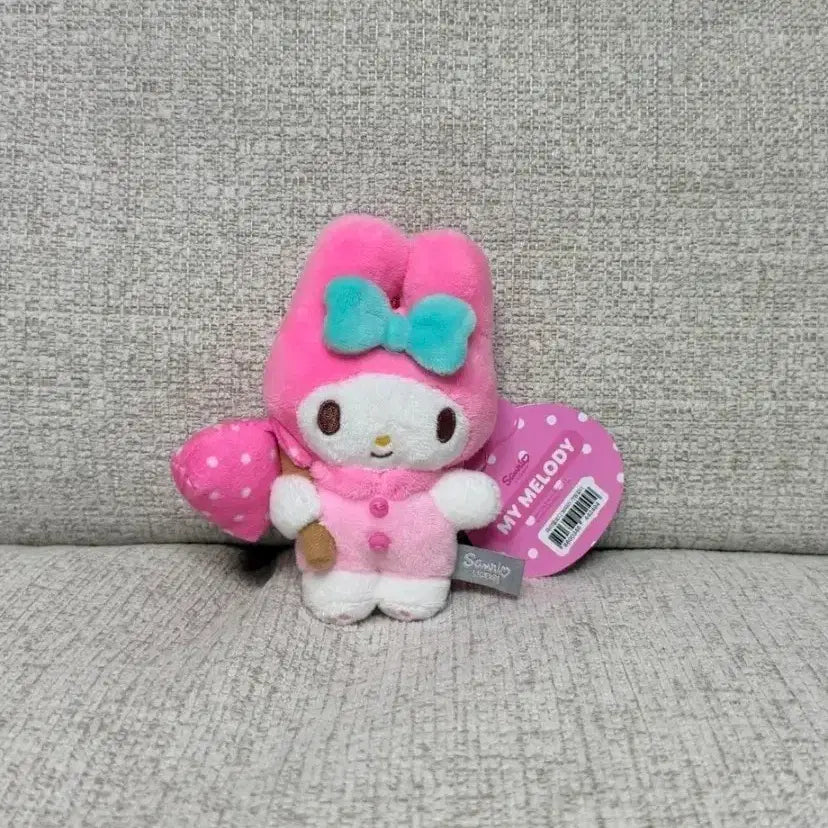 [BUNJANG] Sanrio My Melody Authentic Boba Keyring Doll Bag Charm / 정품 산리오 마이멜로디 보따리 키링 인형 가방고리