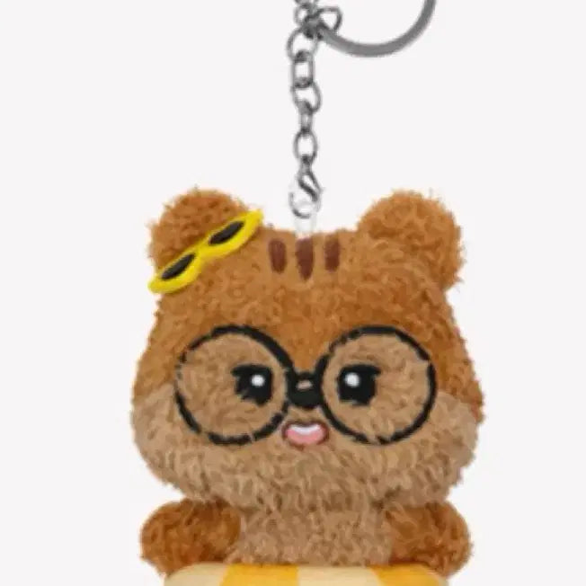 [BUNJANG] T1 Tanning Bear Doll Glasses Keyring (Doran) / 티원 태닝 곰돌이 인형 안경 키링(도란)