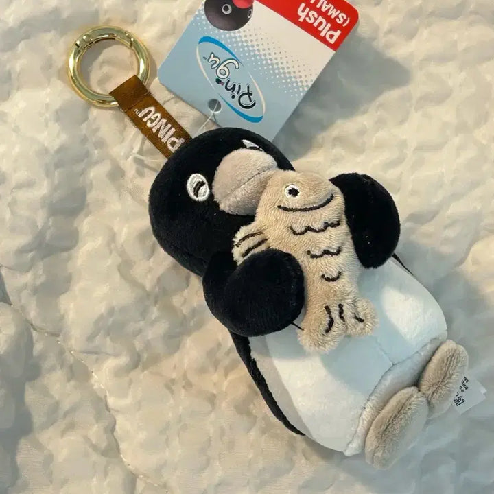 [BUNJANG] Pingu Monotone Costume Doll Keyring / 택0,새상품) 핑구 모노톤 코스튬 인형 키링