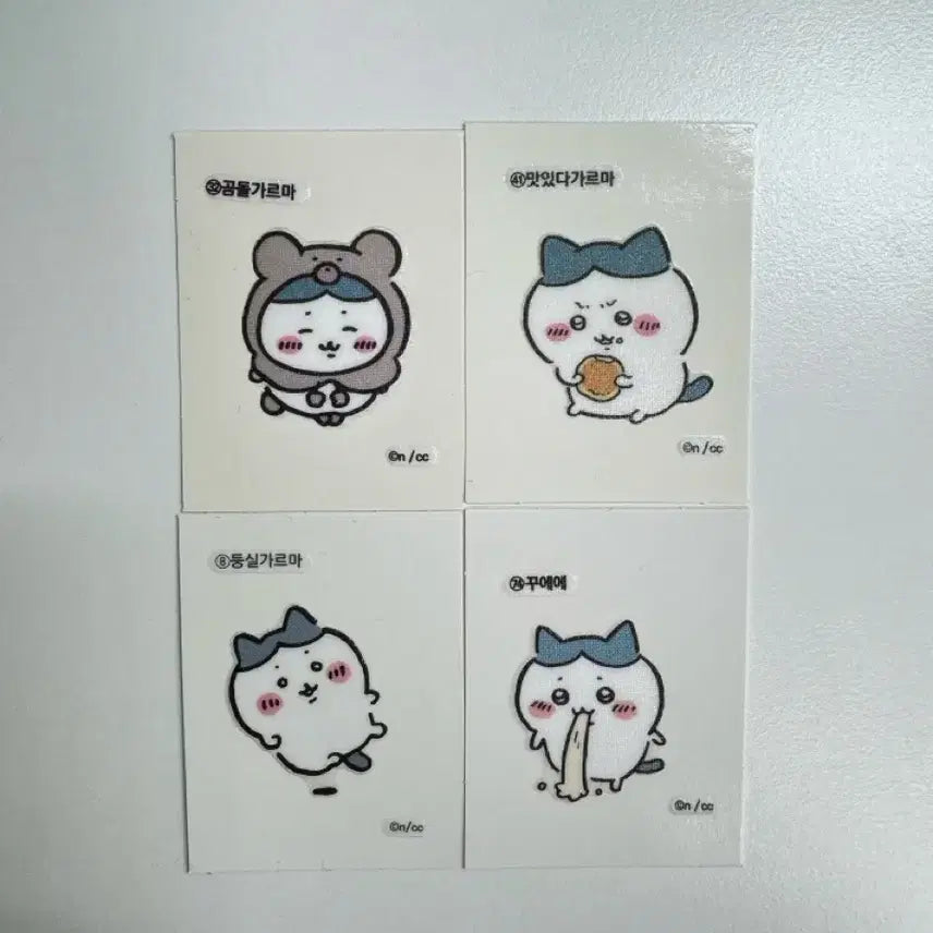 [BUNJANG] Monchichi Hachiware Ttibsseal Sticker Bundle Set / (일괄) 먼작귀 하치와레 띠부씰 스티커