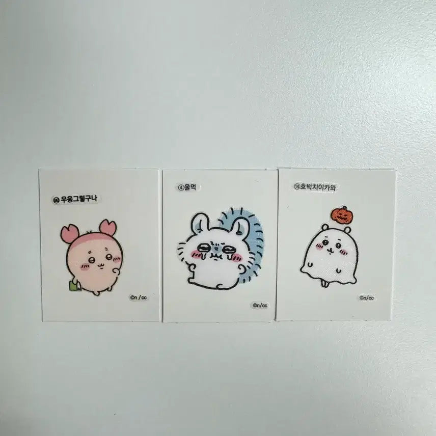 [BUNJANG] Chiikawa Kani Momonga Sticker Bundle Set / (일괄) 먼작귀 치이카와 카니 모몽가 띠부씰 스티커
