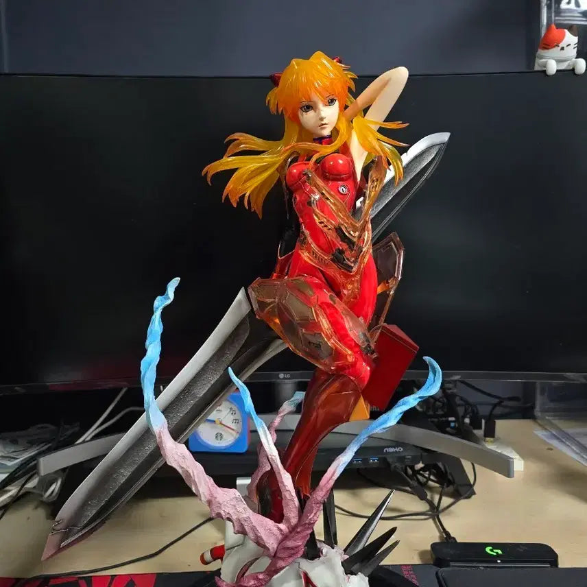 [BUNJANG] Evangelion Asuka 1/4 Scale Statue / 에반게리온 1/4 아스카 스태츄 팝니다