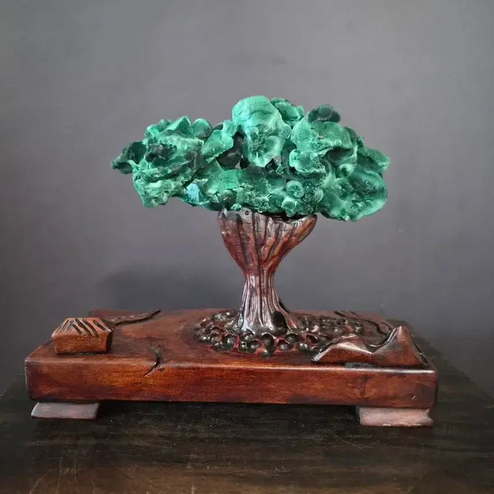 [BUNJANG] Malachite Natural Stone Display Stand / 수석(연출좌대)