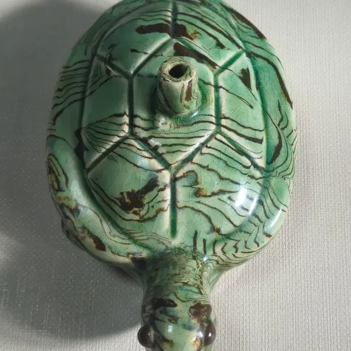 [BUNJANG] Goryeo Dynasty Celadon Turtle-shaped Inkstone / 송 교태자기 거북형연적