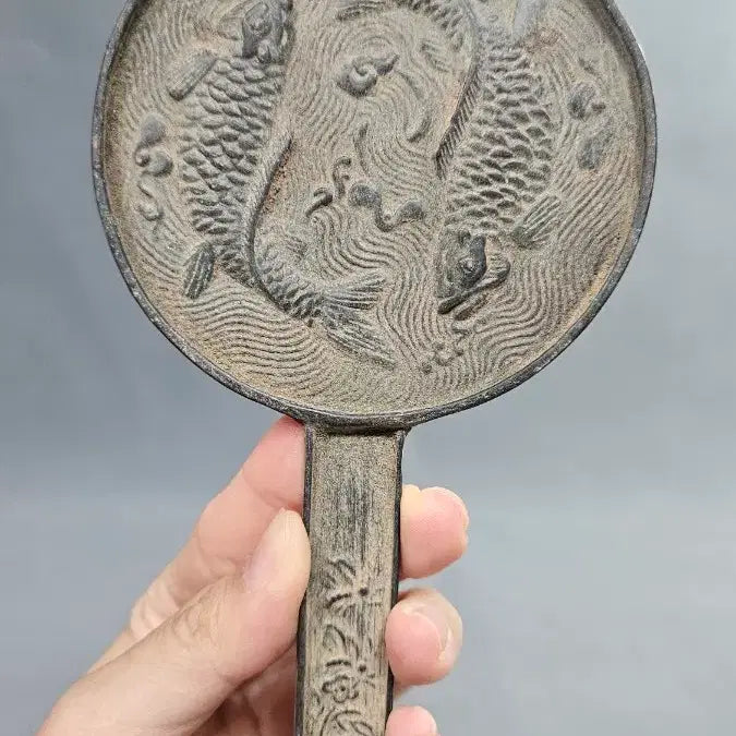 [BUNJANG] Bronze Mirror with Fish Motif / 청동 물고기 문양 동경