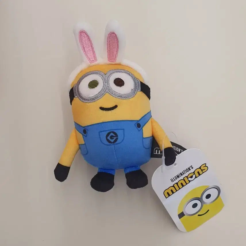 [BUNJANG] Minions Rabbit Ear Plush Keychain - New / 미니언즈 토끼 귀 인형 키링 새상품