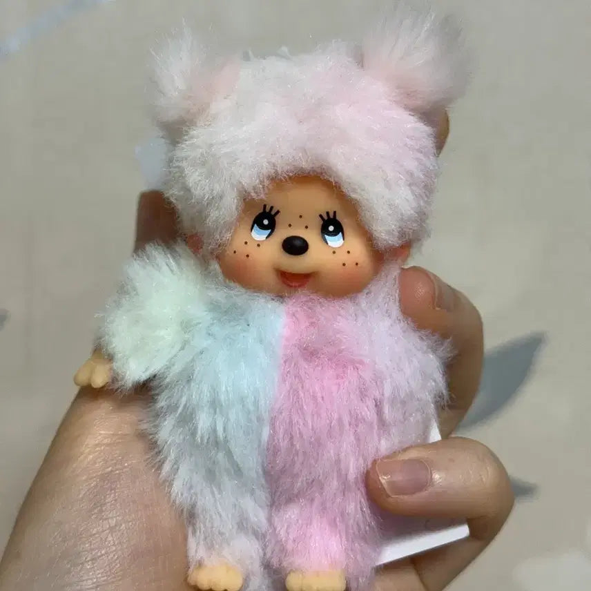 [BUNJANG] Monchhichi Tie-Dye Mini Keychain / 몬치치 타이다이 미니 키체인