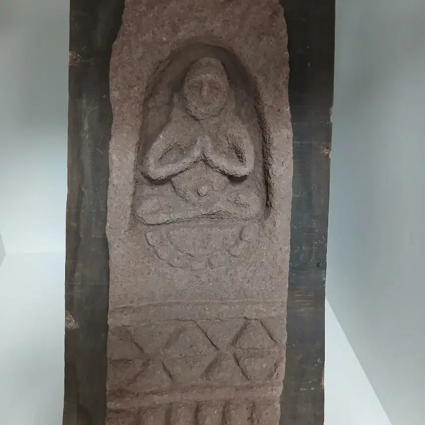 [BUNJANG] Stone Buddha Statue - Seated Maitreya Buddha / 석조불상 좌상 마애불