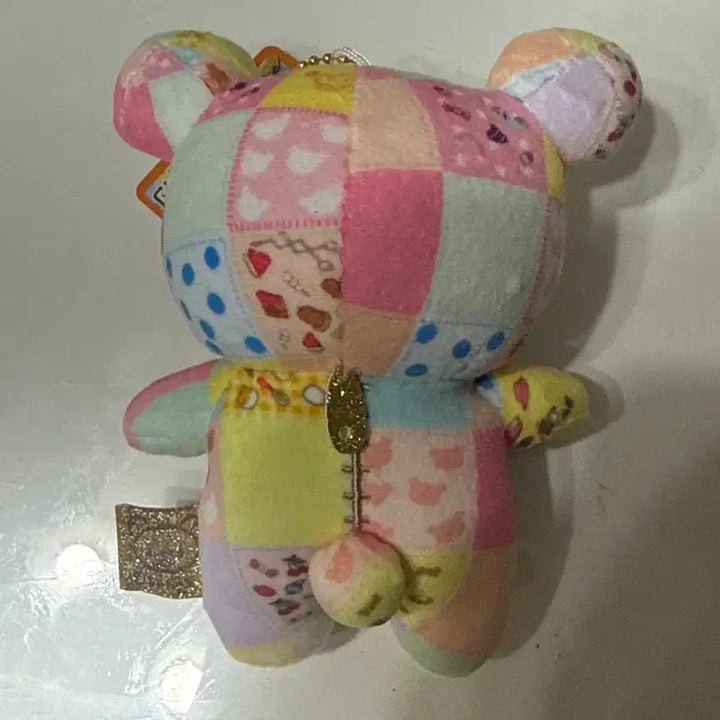 [BUNJANG] San-X Rilakkuma 30th Anniversary Patchwork Mascot Plush / 산엑스 리락쿠마 30주년 패치워크 마스코트 인형