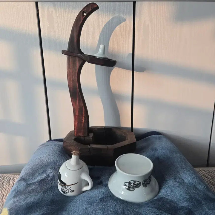[BUNJANG] Antique Oil Lamp Set / 등잔대 셋트