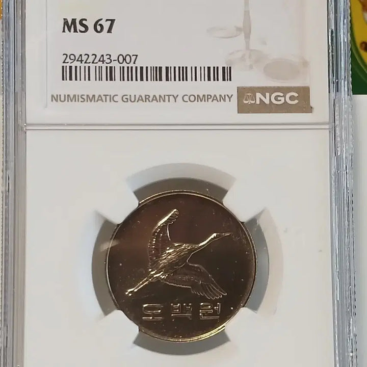 [BUNJANG] 1989 500 Won Coin Grade 67 Uncirculated / 1989년 500원 67등급  미사용