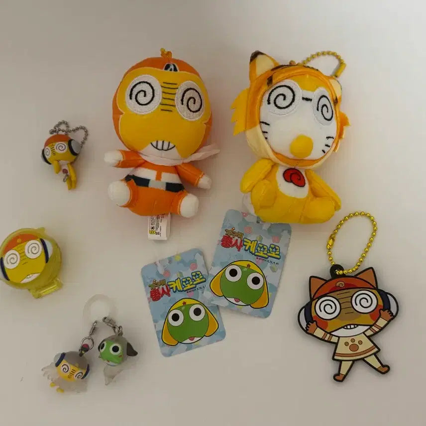 [BUNJANG] Keroro Kururu Plush Keychain / 케로로 쿠루루 인형 피규어 키링