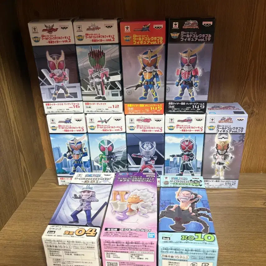 [BUNJANG] One Piece &amp; Kamen Rider World Collectable Figure Bundle Set (Unsealed) / 원피스/가면라이더 월드콜렉터블 월콜 피규어 개봉품 일괄