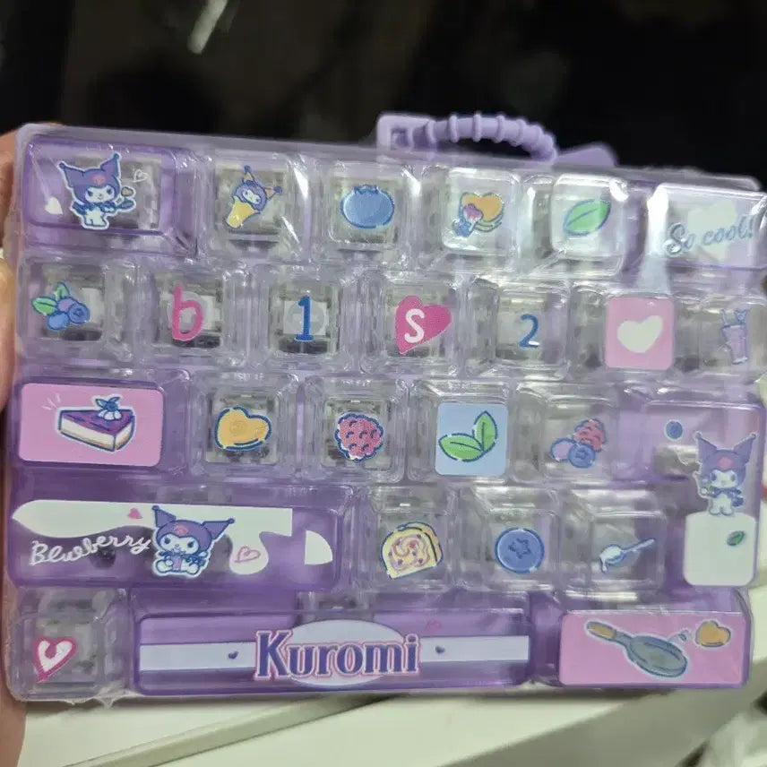 [BUNJANG] Kuromi Purple Keycap Set / 쿠로미 키캡 세트 보라색