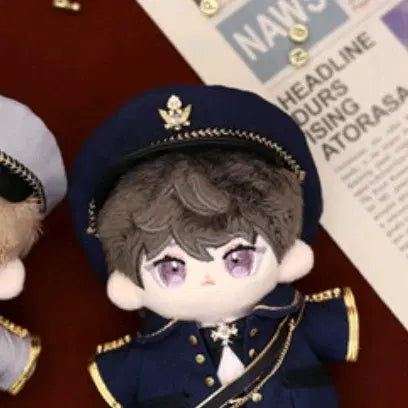 [BUNJANG] Ninimal 10cm Plush Uniform Hat / 니니멀 솜인형 10cm 제복/디어프린스 네이비 제복모(모자)