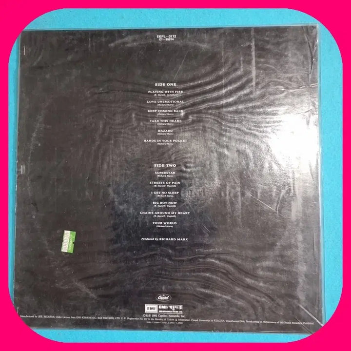 [BUNJANG] Richard Marx LP / 리처드 막스 .LP.NM/NM