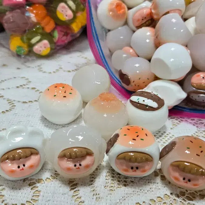 [BUNJANG] AMLLS Style Cute Dumpling Character Keyring Figure / AMLLS 스타일귀여운 만두 교자 대 캐릭터 키링 피규어
