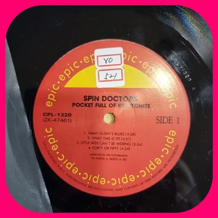 [BUNJANG] Spin Doctors LP / 스핀 닥터스 LP.EX+/NM
